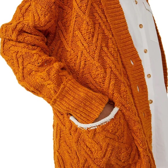 NEW Free People Montana Cable Cardigan - Picture 11 of 15